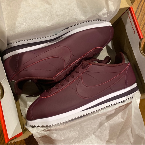 maroon cortez shoes